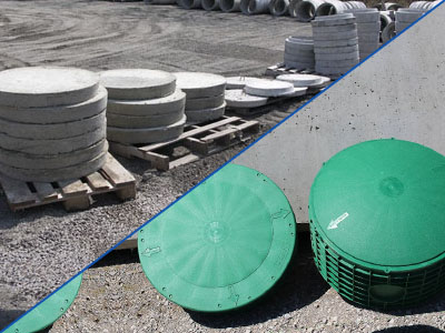 Fabrication de couvercles de fosse septique en béton et distribution de couvercles en plastique | Les entreprises Chartier inc.